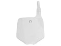 RTECH FRONT NUMBERPLATE, WHT
