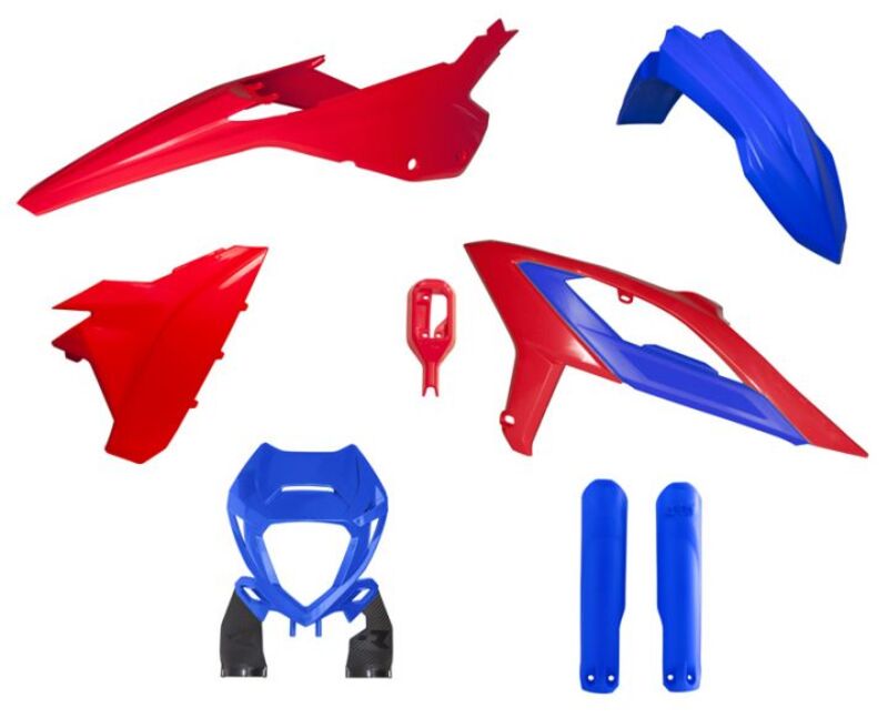 RTECH PLASTIC KIT 6 PCS , DBL/RED