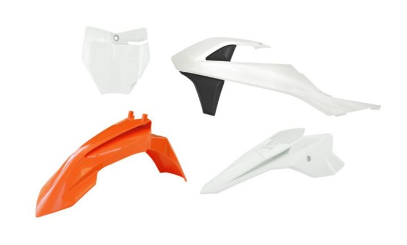 RTECH PLASTIC KIT 4 PCS, WHT/BLK