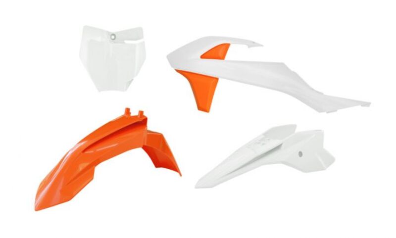 RTECH PLASTIC KIT 4 PCS, WHT/ORG