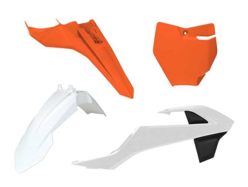 RTECH PLASTIC KIT 4 PCS, WHT/ORG