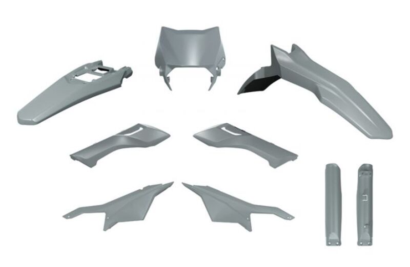 RTECH PLASTIC KIT 6 PCS, GRY