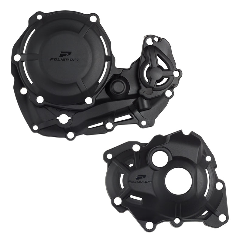 POLIS CLUTCH+IGNITION COVER KIT, BLK