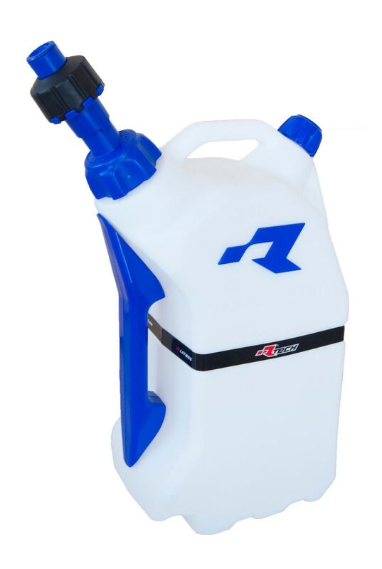 RTECH GAS CAN 15L QUICK FILL, CLR/BLU