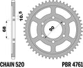 PBR RR SPROC 520 STEEL ST 4761, 36, BLK