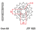 JTSPR FR SPROC 525 STEEL ST 1025, 15, BL