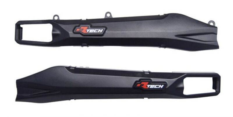 RTECH PLASTIC SWINGARM PROTECTORS, BLK