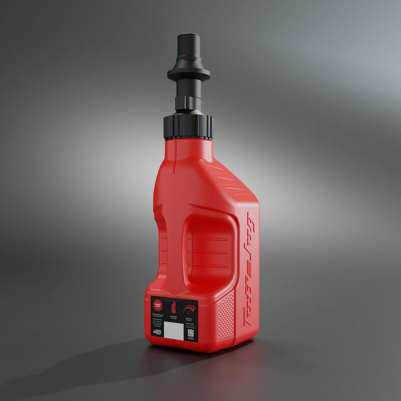 TUFFJ GAS CAN 5L RIPPER CAP G3, RED/BLK