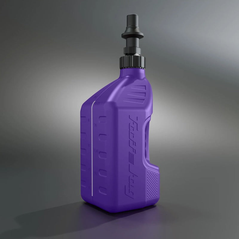 TUFFJ GAS CAN 10L RIPPER CAP G3, PPL/BLK