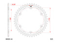 AFAM RR SPROC 525 STEEL ST 86900, 44, BL