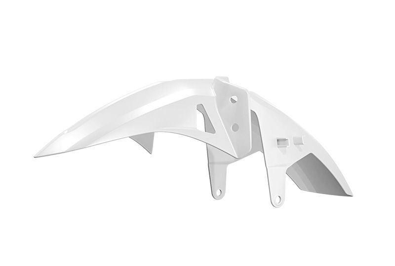 RTECH PLASTIC LOW FRONT FENDER, WHT