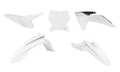 RTECH PLASTIC KIT 6 PCS, WHT/BLK