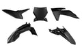 RTECH PLASTIC KIT 6 PCS, BLK/BLK