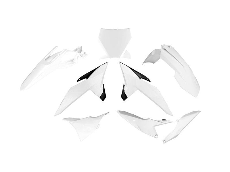 RTECH PLASTIC KIT 6 PCS, WHT/BLK
