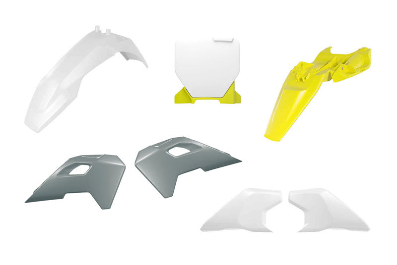 PLASTIC KIT 6 PCS, WHT/YEL