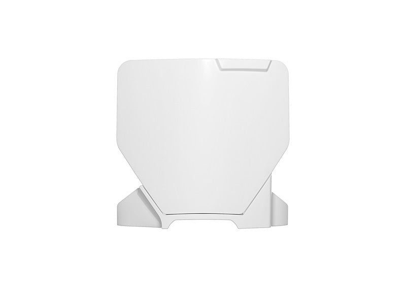 RTECH FRONT NUMBERPLATE, WHT/WHT