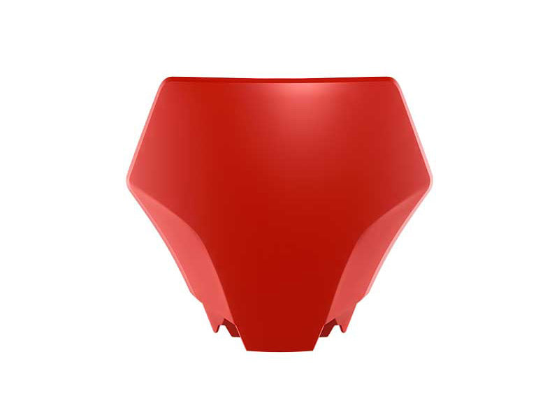 RTECH FRONT NUMBERPLATE, RED