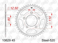 AFAM RR SPROC 520 STEEL ST 10629, 45, BL