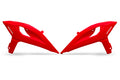 UFO RADIATOR SCOOPS, RED/RED