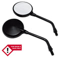 HIGHS MINI BAR MIR ROUND ADJ BLK NO ECE