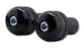 HIGHS H-BAR ENDS,ALUMINIUM,KNURLED,BLK