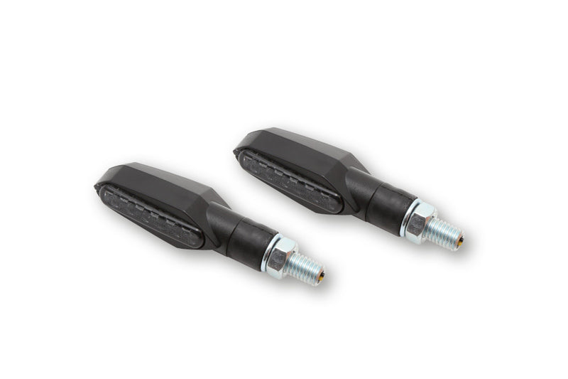 HIGHS LED INDICATR MULTIFACE, SMOKE, BLK