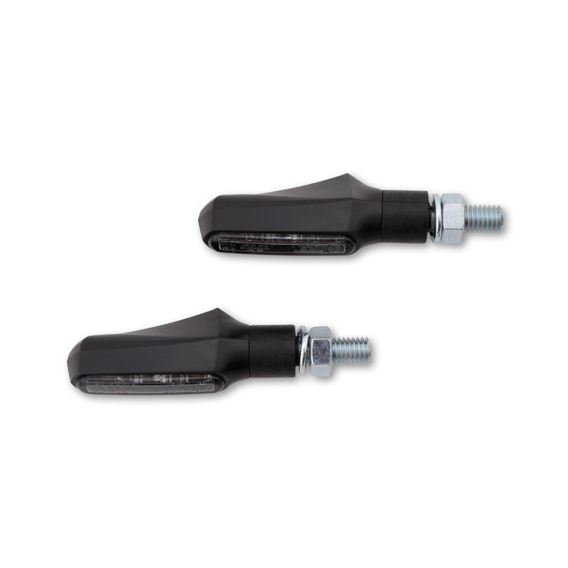 HIGHS LED FLASHER SHORTY FIN SMOKE LENS