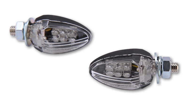 HIGHS LED FLASHER DROP REAR CLEAR LENS