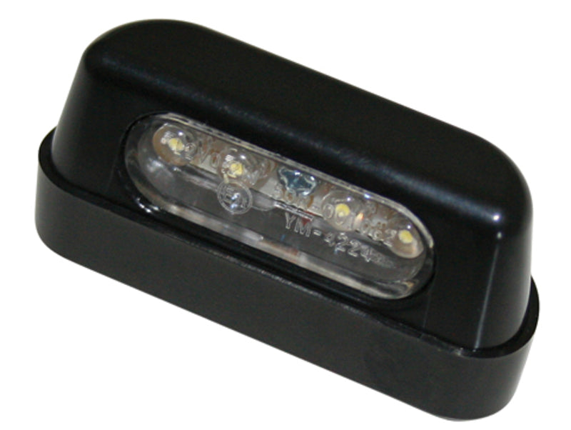 HIGHS LED LICENSE LIGHT ABS BLK E