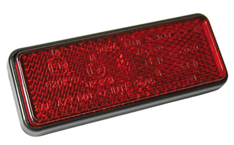 HIGHS REFLECTOR RED RECT M5 BOLT 91.5X36