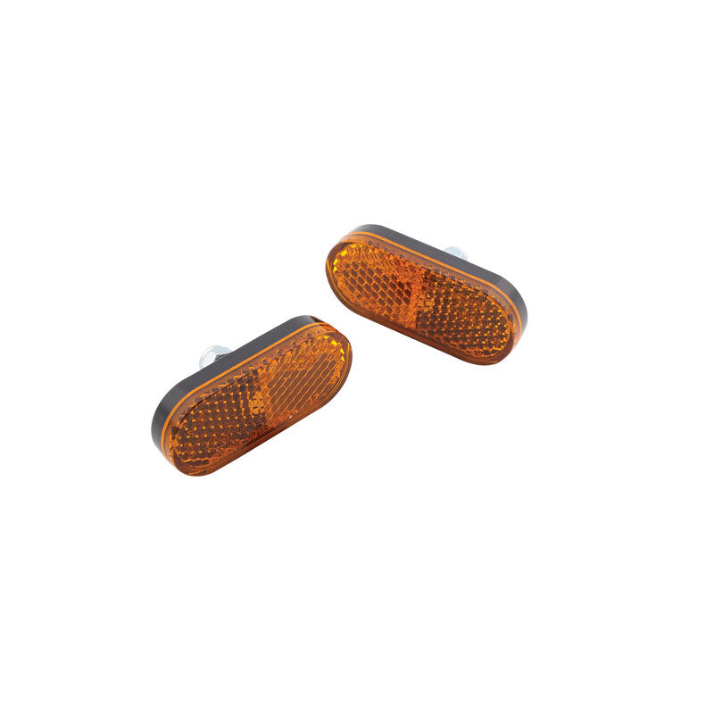 HIGHS REFLECTOR AMBER ROUNDED M5 50X22MM
