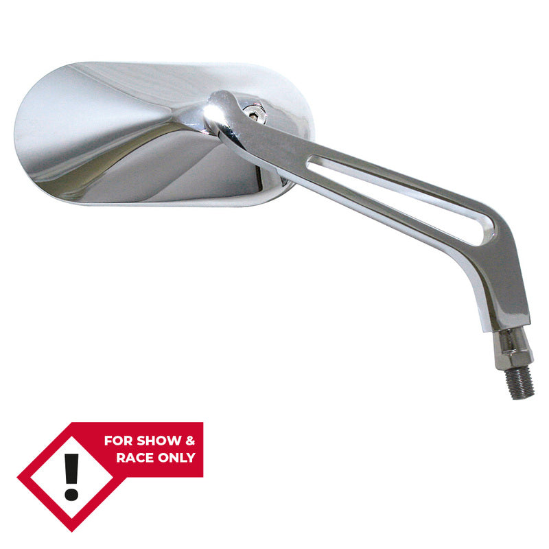 HIGHS MIRROR ALU, OVAL, PAIR, CHR