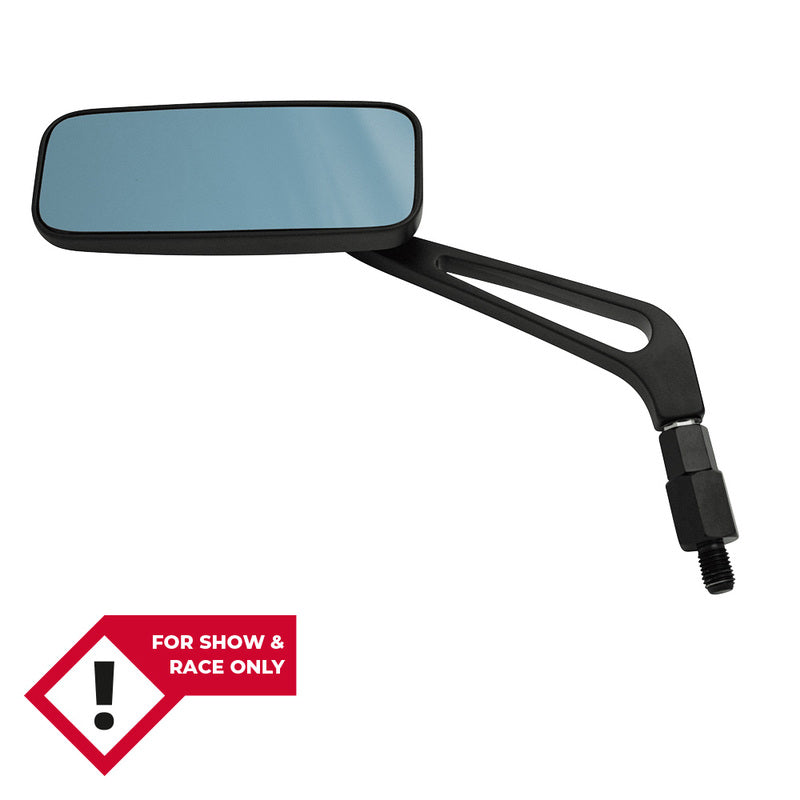 HIGHS MIRROR ALU BLUE GLASS PAIR, BLK