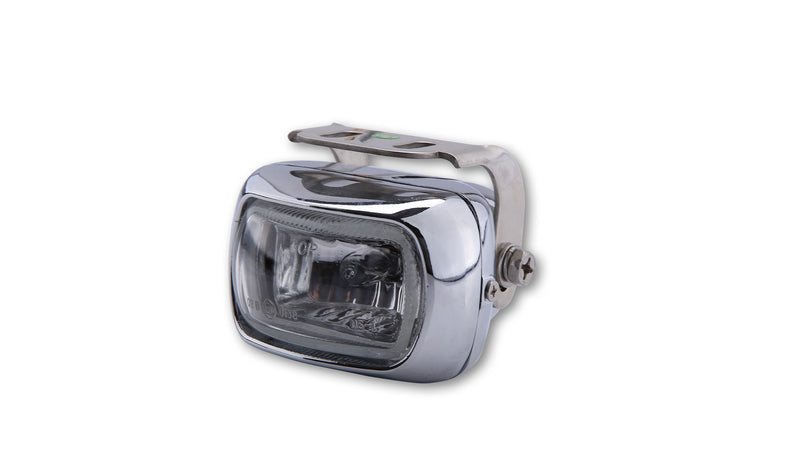 HIGHS FOG LIGHT SQUARED H3 CLR LENS CHR