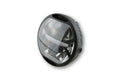 KOSO LED HEADLIGHT, BLK, SIDE MOUNT