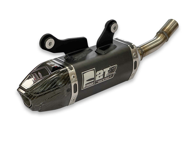 FRESC EXHAUST CARBY MUFFLER, BLK/CAR