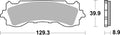 BREMB BRAKE PADS 07HO65SA SINTER METAL