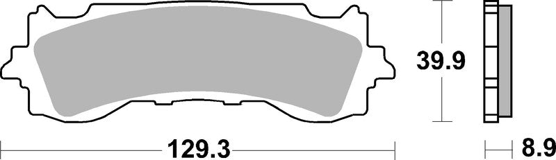 BREMB BRAKE PADS 07HO65SA SINTER METAL