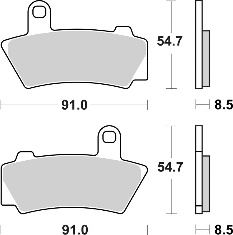 BREMB BRAKE PADS 07BB41SP SINTER METAL