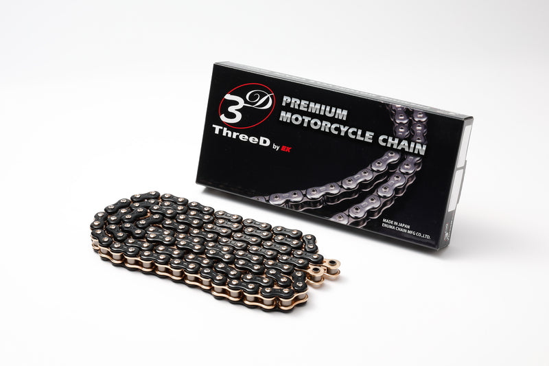 EK CHAIN 520Z/3D RIVET, 120, BLK/GLD