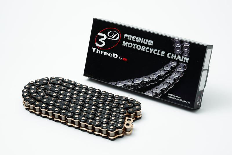 EK CHAIN 530Z/3D RIVET, 120, BLK/GLD