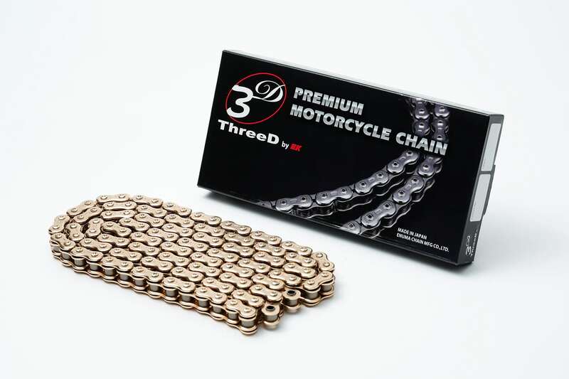 EK CHAIN 520RV/3D RIVET, 120, GLD/GLD