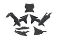 RTECH PLASTIC KIT 6 PCS, BLK