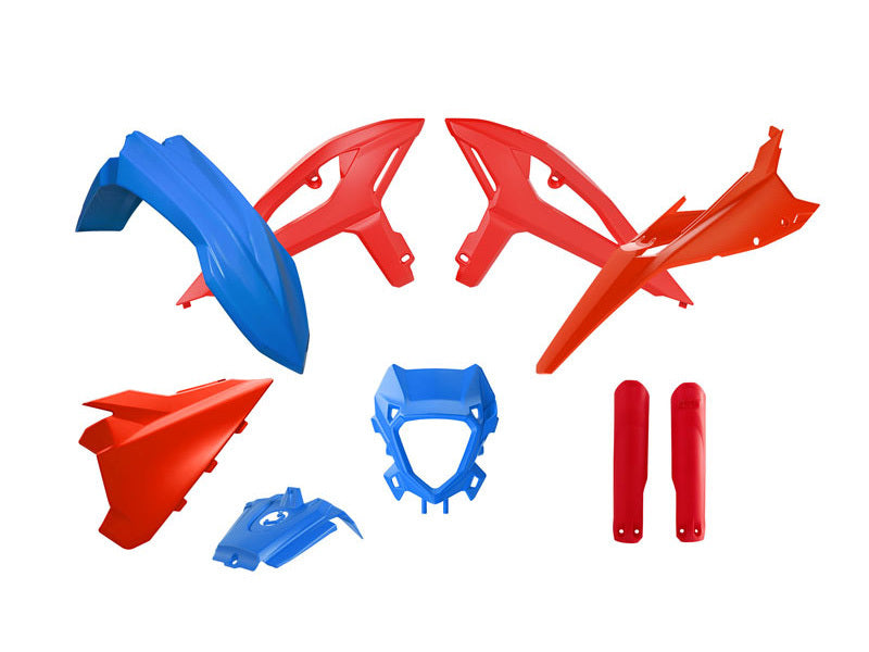 RTECH PLASTIC KIT 7 PCS, BLU/RED
