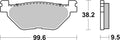 BREMB BRAKE PADS 07YA3908 CARBON CERA