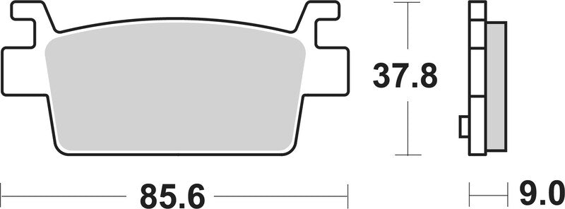 BREMB REAR BRAKE PADS CARBON CERAMIC