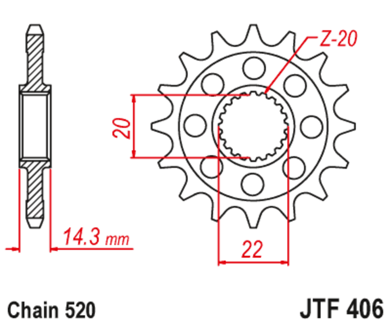JTSPR FR SPROC 520 STEEL NFR 406, 15, ST