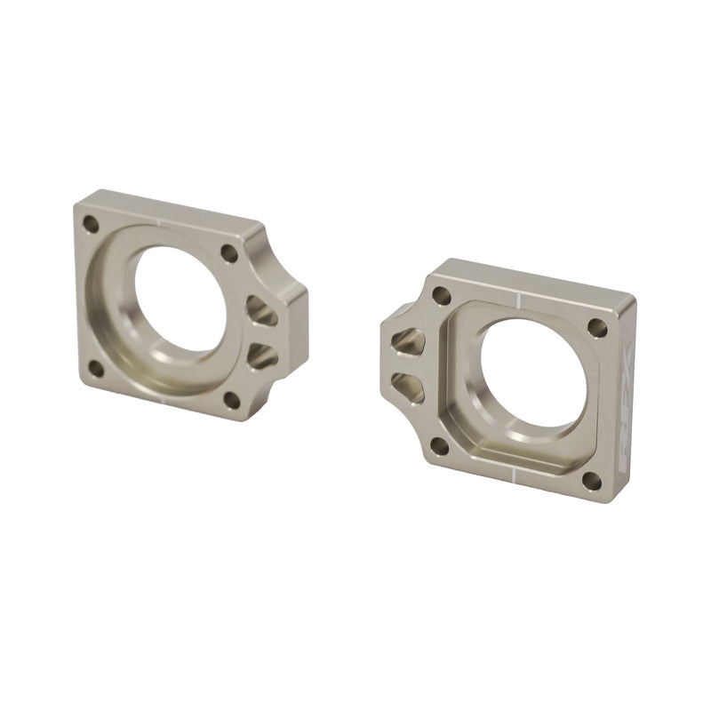 RFX PRO REAR AXLE ADJUSTER BLOCKS, GRY