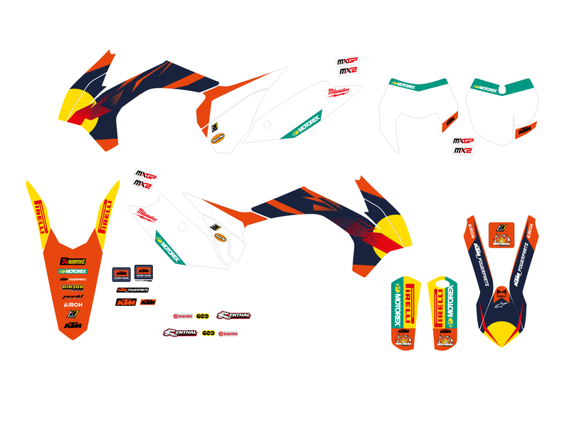 BBIRD STICKERS REPLICA KTM 25, MLT