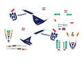 BBIRD STICKERS REPLICA HUSQ 25, MLT